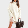White Sweater & White Dress